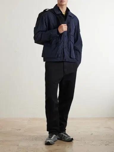 Stone Island Garment-Dyed Waxed Warp Rib Nylon-TC Jacket - Men | Thumbnail 2 Stone Island Garment-Dyed Waxed Warp Rib Nylon-TC Jacket - Men | Thumbnail 2