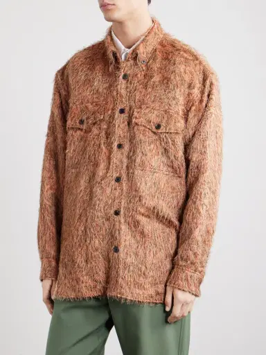 Dries Van Noten Cromo Fil Coupé Jacquard Overshirt - Men | Thumbnail 3