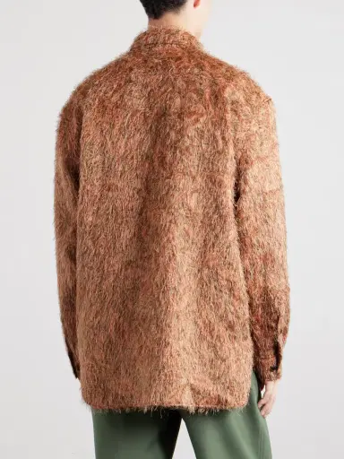 Dries Van Noten Cromo Fil Coupé Jacquard Overshirt - Men | Thumbnail 4