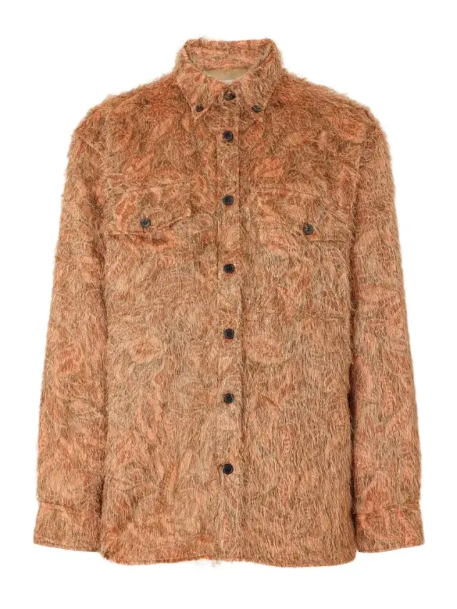 Dries Van Noten Cromo Fil Coupé Jacquard Overshirt - Men
