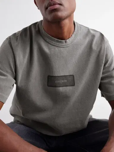 Stone Island Logo-Print Cotton-Jersey T-Shirt - Men | Thumbnail 5 Stone Island Logo-Print Cotton-Jersey T-Shirt - Men | Thumbnail 5