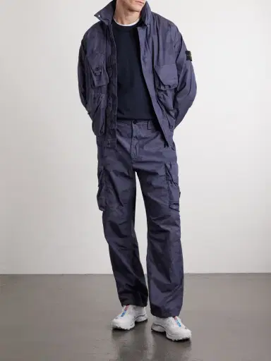 Stone Island Straight-Leg Camouflage-Print Cotton-Blend Ripstop Trousers - Men | Thumbnail 2 Stone Island Straight-Leg Camouflage-Print Cotton-Blend Ripstop Trousers - Men | Thumbnail 2