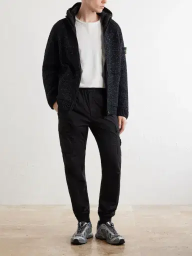 Stone Island Tapered Stretch Cotton-Blend Cargo Trousers - Men | Thumbnail 2 Stone Island Tapered Stretch Cotton-Blend Cargo Trousers - Men | Thumbnail 2