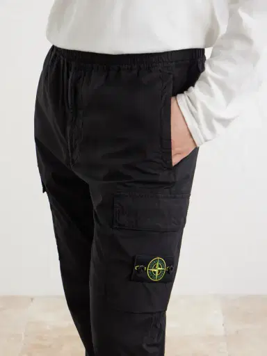 Stone Island Tapered Stretch Cotton-Blend Cargo Trousers - Men | Thumbnail 5 Stone Island Tapered Stretch Cotton-Blend Cargo Trousers - Men | Thumbnail 5