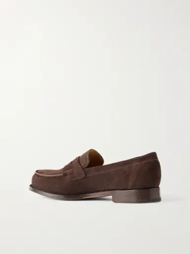 Grenson Epsom Suede Penny Loafers - Men | Thumbnail 4 Grenson Epsom Suede Penny Loafers - Men | Thumbnail 4