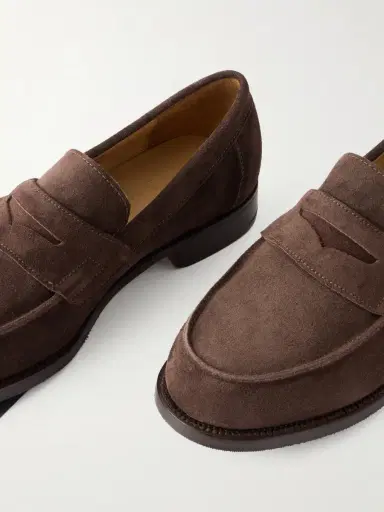 Grenson Epsom Suede Penny Loafers - Men | Thumbnail 5 Grenson Epsom Suede Penny Loafers - Men | Thumbnail 5