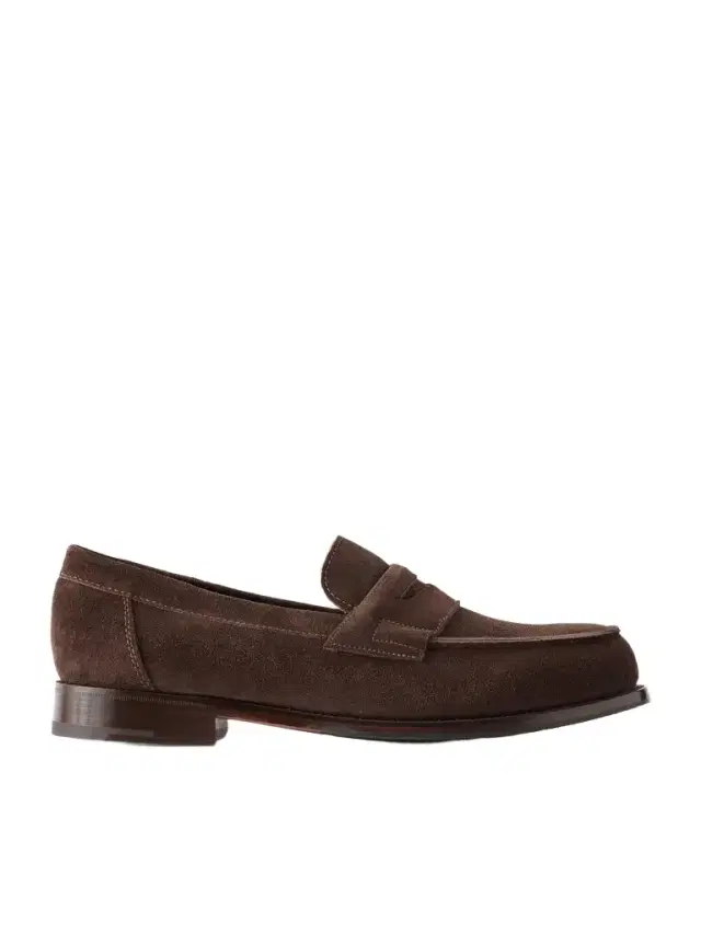 Grenson Epsom Suede Penny Loafers - Men