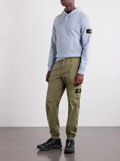 Stone Island Tapered Stretch-Cotton Shell Cargo Trousers - Men | Thumbnail 2 Stone Island Tapered Stretch-Cotton Shell Cargo Trousers - Men | Thumbnail 2