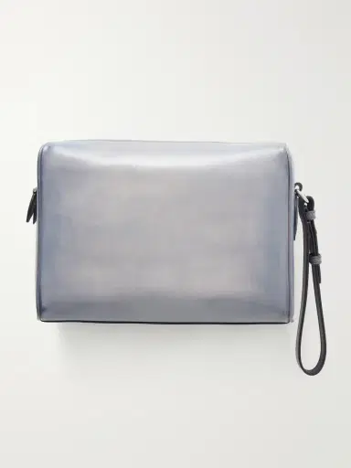 Berluti Rosewood Neo Scritto Venezia Leather Pouch - Men | Thumbnail 4