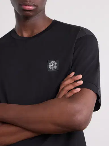 Stone Island Logo-Appliquéd Cotton-Jersey T-Shirt - Men | Thumbnail 5 Stone Island Logo-Appliquéd Cotton-Jersey T-Shirt - Men | Thumbnail 5