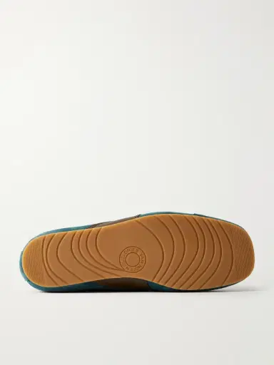 Dries Van Noten Leather-Trimmed Suede Sneakers - Men | Thumbnail 3