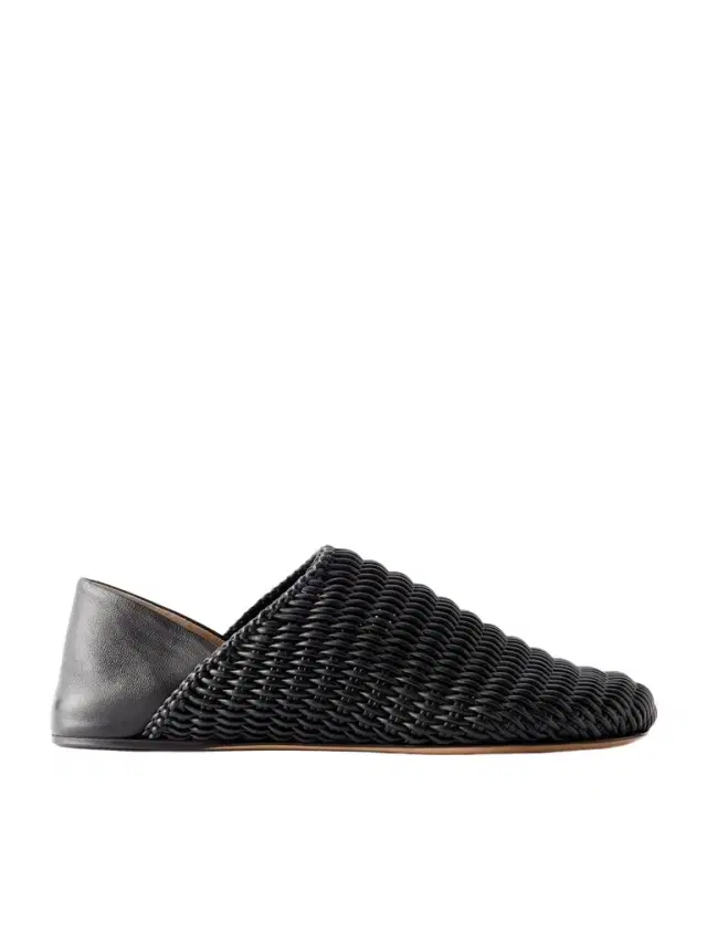 JW Anderson Woven-Leather Slippers - Men