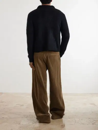 Dries Van Noten Mora Cropped Alpaca-Blend Cardigan - Men | Thumbnail 4