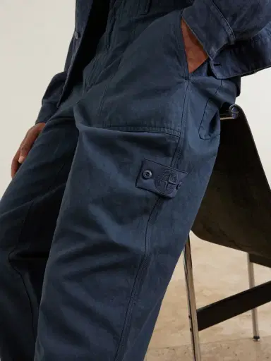 Stone Island STONE ISLAND GHOST Straight-Leg Cotton and Linen-Blend Trousers - Men | Thumbnail 5 Stone Island STONE ISLAND GHOST Straight-Leg Cotton and Linen-Blend Trousers - Men | Thumbnail 5