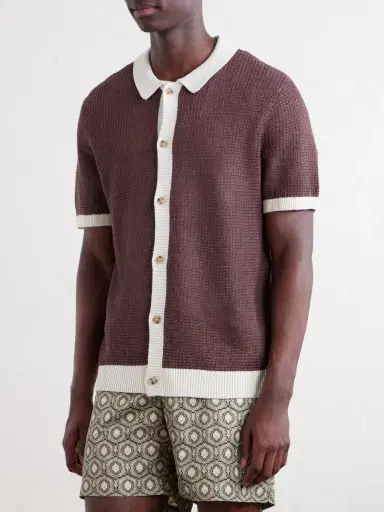 Onia Crocheted Linen Shirt - Men | Thumbnail 3