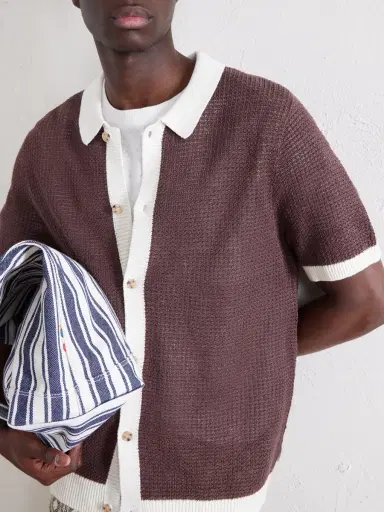 Onia Crocheted Linen Shirt - Men | Thumbnail 5
