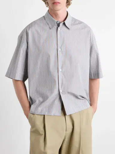 Studio Nicholson Sanko Striped Cotton-Poplin Shirt - Men | Thumbnail 3 Studio Nicholson Sanko Striped Cotton-Poplin Shirt - Men | Thumbnail 3