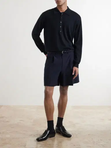 Dries Van Noten Muano Merino Wool Polo Shirt - Men | Thumbnail 2