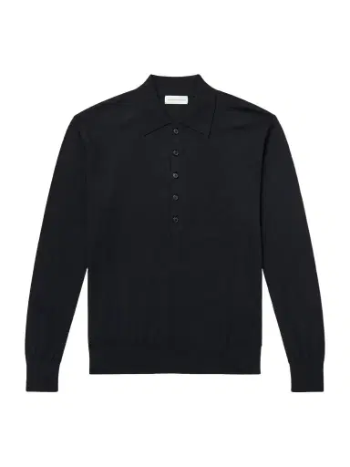 Dries Van Noten Muano Merino Wool Polo Shirt - Men | Thumbnail 1