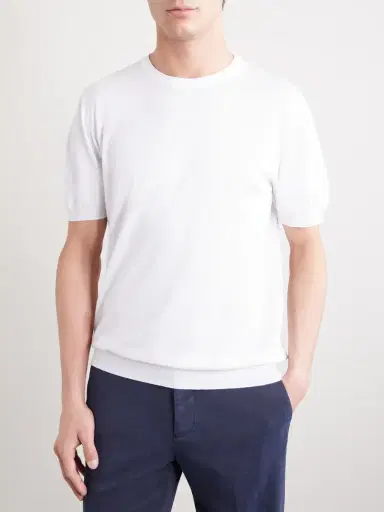 Kiton Knitted Cotton T-Shirt - Men | Thumbnail 3 Kiton Knitted Cotton T-Shirt - Men | Thumbnail 3
