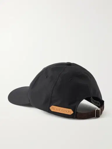 JW Anderson Logo-Embroidered Corduroy-Trimmed Waxed Cotton Baseball Cap - Men | Thumbnail 4 JW Anderson Logo-Embroidered Corduroy-Trimmed Waxed Cotton Baseball Cap - Men | Thumbnail 4