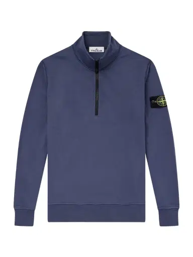 Stone Island Garment-Dyed Cotton-Fleece Half-Zip Sweatshirt - Men | Thumbnail 1