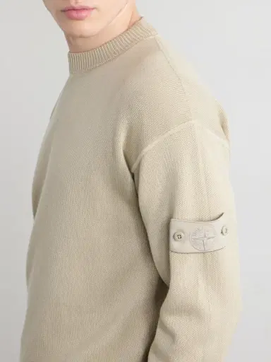 Stone Island Ghost Logo-Appliquéd Cotton and Cashmere-Blend Sweater - Men | Thumbnail 5