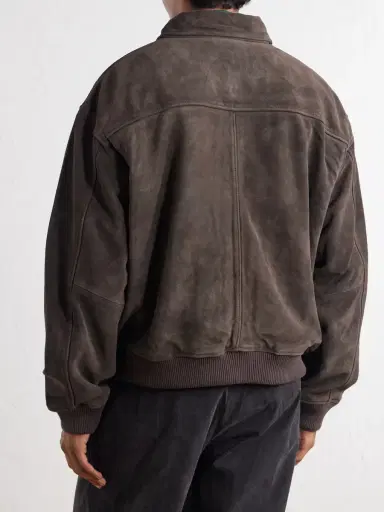 AGOLDE Emil Suede Bomber Jacket - Men | Thumbnail 4 AGOLDE Emil Suede Bomber Jacket - Men | Thumbnail 4