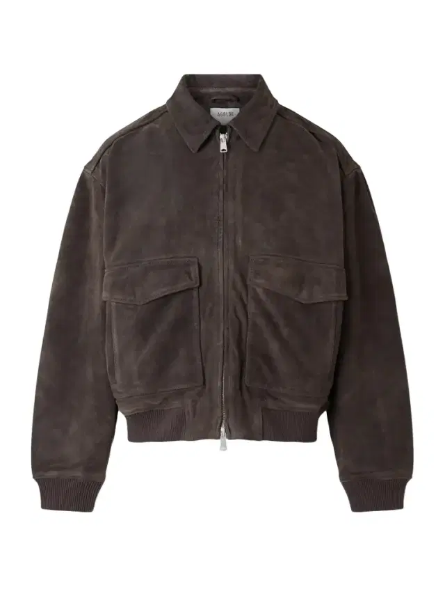 AGOLDE Emil Suede Bomber Jacket - Men