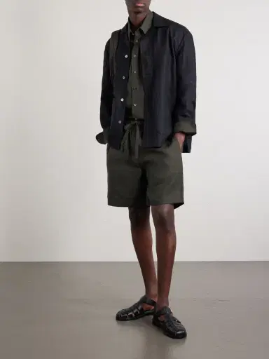 De Bonne Facture Traveler Straight-Leg Linen Shorts - Men | Thumbnail 2