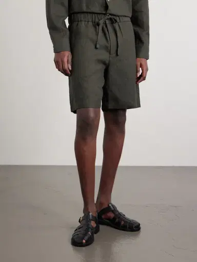 De Bonne Facture Traveler Straight-Leg Linen Shorts - Men | Thumbnail 3