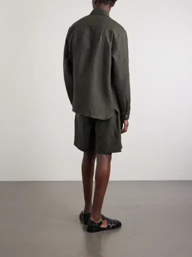 De Bonne Facture Traveler Straight-Leg Linen Shorts - Men | Thumbnail 4
