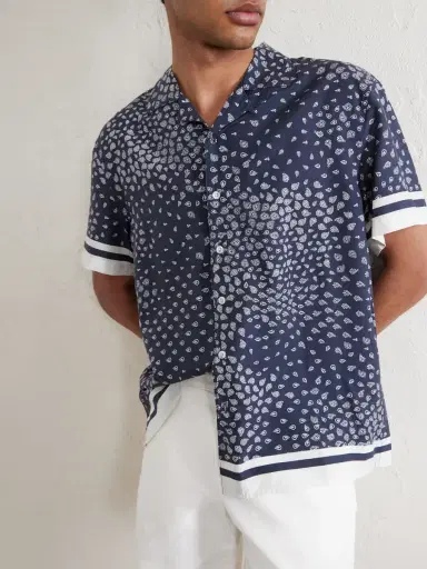 Onia Camp-Collar Paisley-Print TENCEL™ Lyocell Shirt - Men | Thumbnail 5