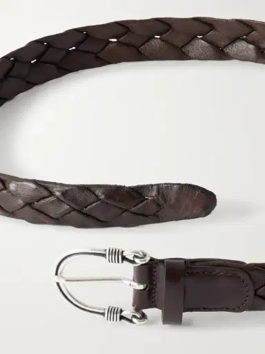Anderson's 3cm Woven Leather Belt - Men | Thumbnail 3