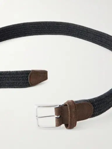 Anderson's 2cm Suede-Trimmed Braided Belt - Men | Thumbnail 3 Anderson's 2cm Suede-Trimmed Braided Belt - Men | Thumbnail 3