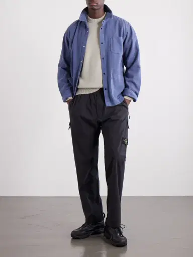 Stone Island Straight-Leg Shell Trousers - Men | Thumbnail 2