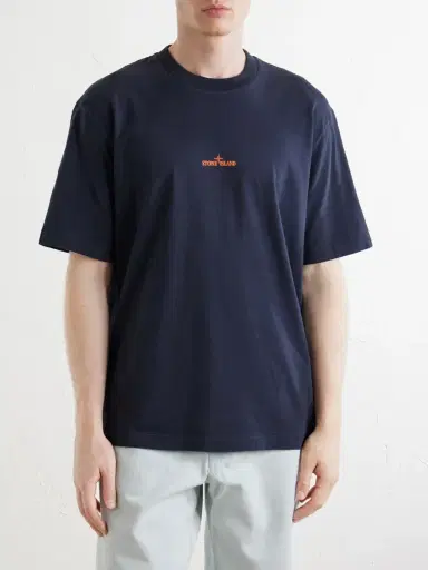 Stone Island Logo-Print Cotton-Jersey T-Shirt - Men | Thumbnail 3