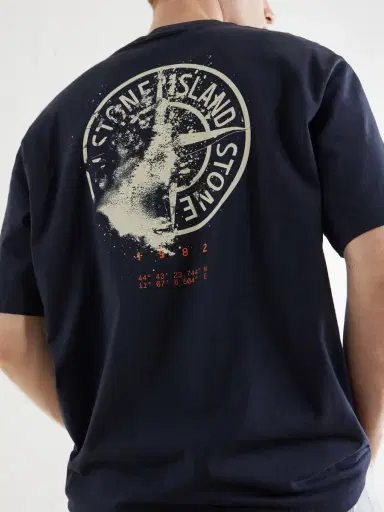 Stone Island Logo-Print Cotton-Jersey T-Shirt - Men | Thumbnail 5