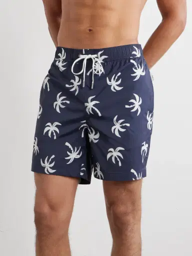 Onia Charles Straight-Leg Mid-Lenght Printed Swim Shorts - Men | Thumbnail 2