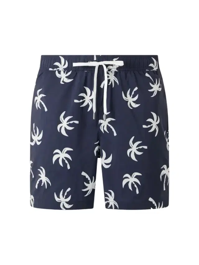 Charles Straight-Leg Mid-Lenght Printed Swim Shorts - Men Charles Straight-Leg Mid-Lenght Printed Swim Shorts - Men
