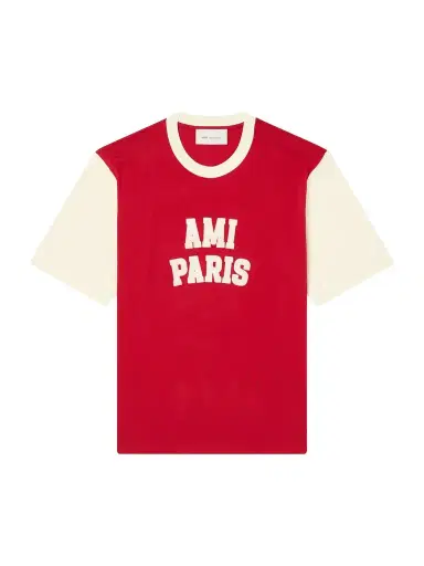 AMI PARIS Logo-Appliquéd Cotton-Jersey T-Shirt - Men | Thumbnail 1 AMI PARIS Logo-Appliquéd Cotton-Jersey T-Shirt - Men | Thumbnail 1