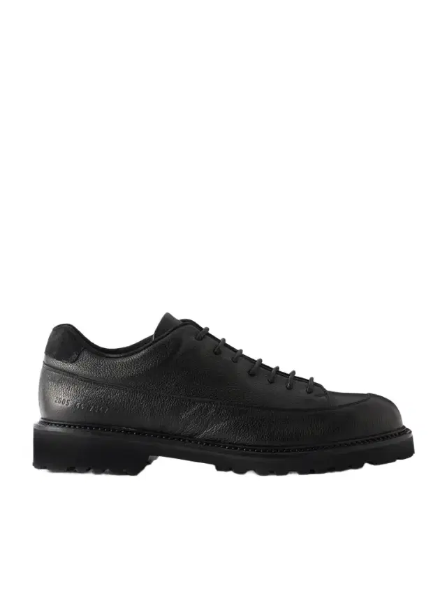 Common Projects Hiker Low Suede-Trimmed Full-Grain Leather Hiking Boots - Men