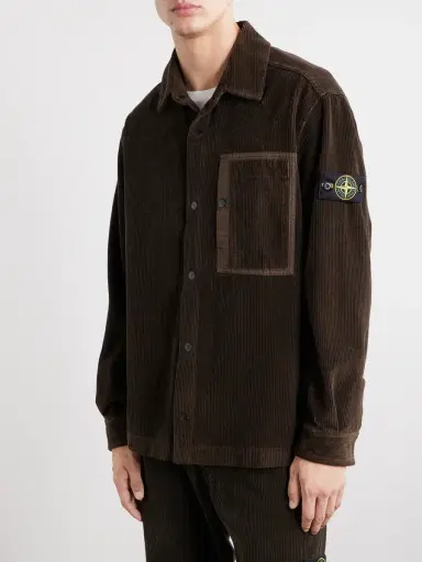 Stone Island Organic-Cotton Corduroy Jacket - Men | Thumbnail 3 Stone Island Organic-Cotton Corduroy Jacket - Men | Thumbnail 3