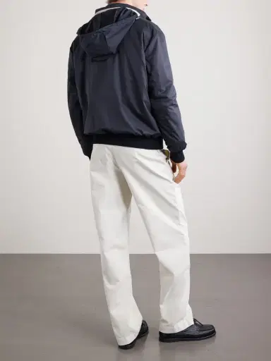 Kiton Suede-Trimmed Shell Hooded Jacket - Men | Thumbnail 4 Kiton Suede-Trimmed Shell Hooded Jacket - Men | Thumbnail 4