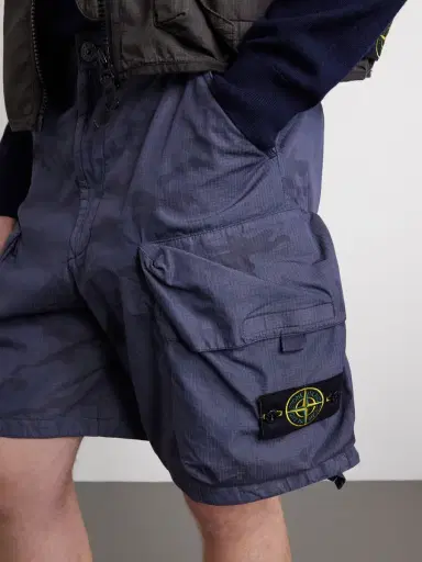 Stone Island Straight-Leg Camouflage-Print Ripstop Cotton-Blend Shorts - Men | Thumbnail 5 Stone Island Straight-Leg Camouflage-Print Ripstop Cotton-Blend Shorts - Men | Thumbnail 5