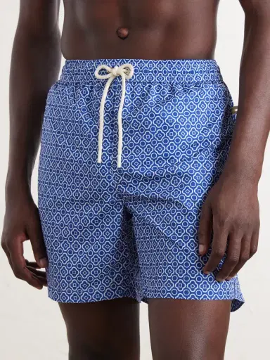 Anderson & Sheppard Straight-Leg Printed Swim Shorts - Men | Thumbnail 2