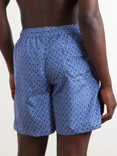 Anderson & Sheppard Straight-Leg Printed Swim Shorts - Men | Thumbnail 3