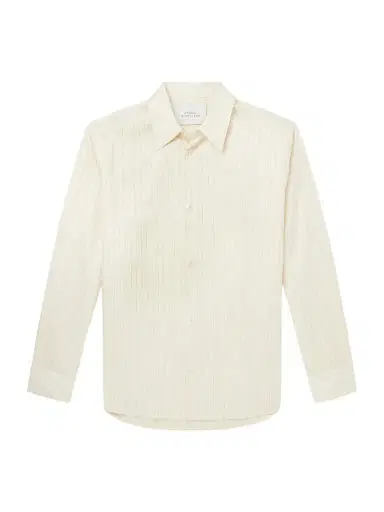 Studio Nicholson View Striped Silk and Cotton-Blend Shirt - Men | Thumbnail 1