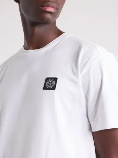 Stone Island Logo-Appliquéd Garment-Dyed Cotton-Jersey T-Shirt - Men | Thumbnail 5 Stone Island Logo-Appliquéd Garment-Dyed Cotton-Jersey T-Shirt - Men | Thumbnail 5
