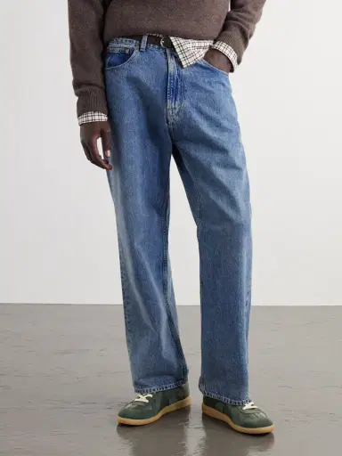 Maison Margiela Replica Suede-Trimmed Leather Sneakers - Men | Thumbnail 2